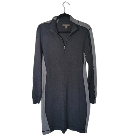 Tommy Bahama Women's Gray Cotton Preppy Sweater Casual Dress. Sz M - Picture 2 of 10